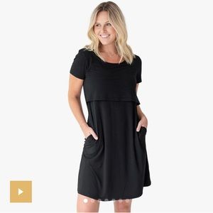 Eleanora Bamboo Maternity & Nursing Lounge Dress
